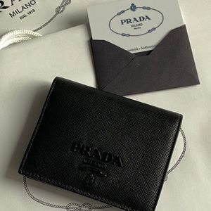Black Prada Wallet